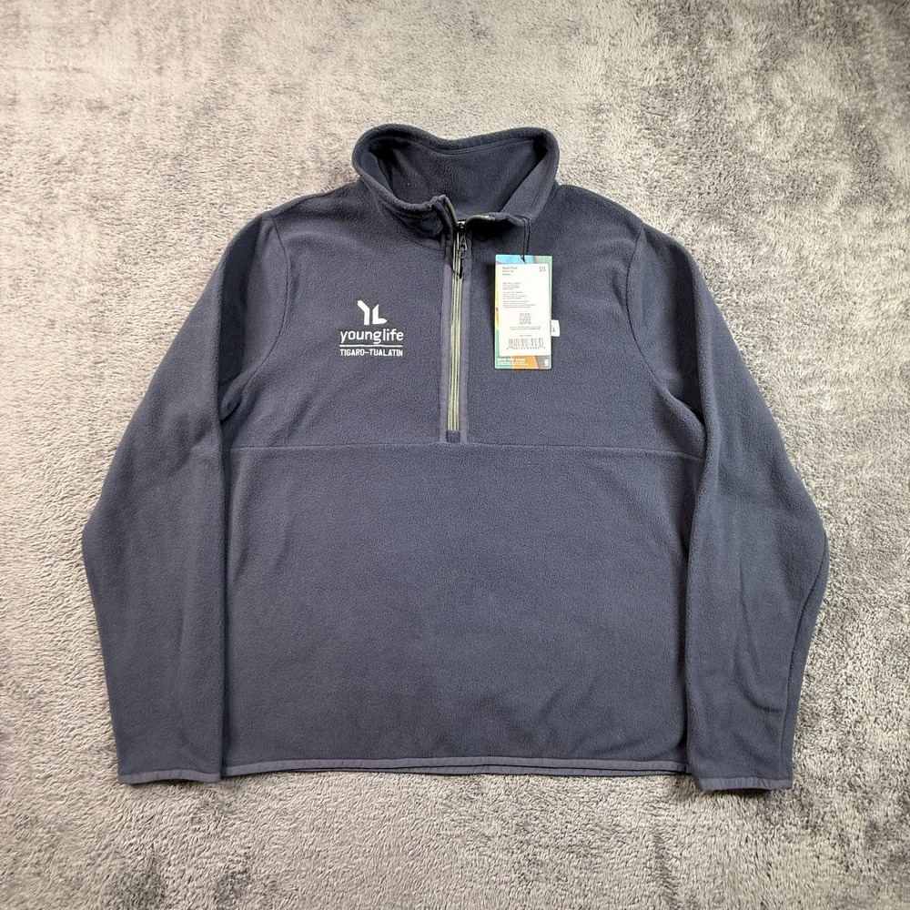 Cotopaxi Amado Fleece 1/4 Zip Pullover XL Womens Graphite Gray YoungLife Logo